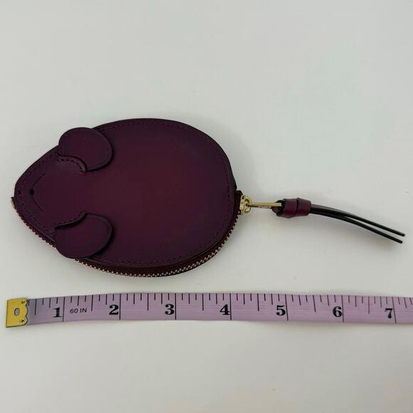 Coach Mouse Coin Case Small Leather Purse 38942 - Picture 12 of 14
